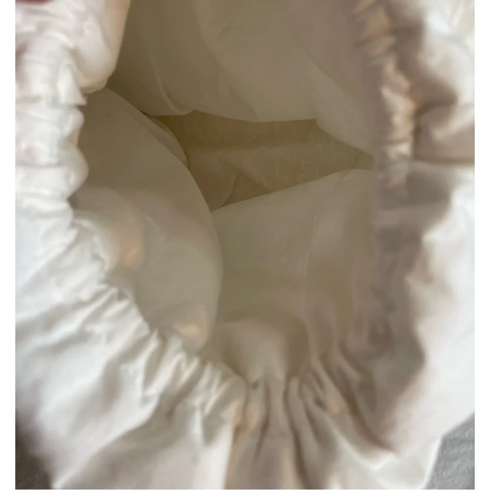 Hand Crafted White Lace Boho Wedding Purse NWT - Picture 6 of 8